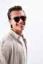 Brown Unisex Sunglasses Aps 001907 --55 Ekartman - 5