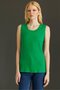 Women's Strappy Combed Cotton T-Shirt A.Green - 3
