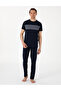 Navy Blue Short Sleeve Pajama Set 50314414-200 - 4