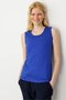 Women's Strappy Combed Cotton T-Shirt Cobalt Blue