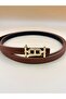 Thin Gold Buckle Women's Belt Trouser Belt Dress Belt Shirt Belt Pull Belt - 2