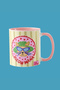 "Meow Mama" Mug - Porcelain Mug with Cute Cat Illustration 330 Cc - Original Design 9.5X8 cm