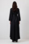 Draped Satin Dress - 4