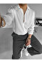 Men's baggy fit fabric trousers - smoke - 3