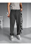 Men's baggy fit fabric trousers - smoke