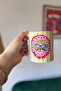 "Meow Mama" Mug - Porcelain Mug with Cute Cat Illustration 330 Cc - Original Design 9.5X8 cm - 3