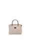 Beige - Beige Logo Women's Handbag Sp987 - 2