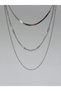 1. Grade Quality 316L Surgical Steel Women's Short Necklace, Triple Set Chain Model No 18