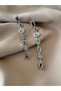 Premium Row Colorful Zircon Stone Baguette Design Earrings