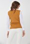 Women's Knitwear Sleeveless Blouse Mustard - 7