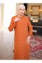 Hijab Dress - Brown - Sahra Butik - 3