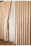 Linen Textured Bearded Milk Coffee Board Background Curtain Luxury Heavy Weight Single Wing 1/3 Frequently Pleated - 7
