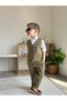 New Green 3-Piece Baby Kids Suit 1-6 Years (Short-Sleeved Shirt) - 4
