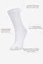 3-Piece Roll Top Elasticless Women's White Bamboo Socks, 36-40 - 7
