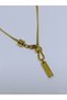 1. Grade Quality 316L Surgical Steel Gold Women's Short Necklace, Chain Model No 22 - 3