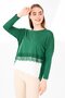Women's Crew Neck Long Sleeve Skirt Lace Piece Combed Cotton Tunic Nefti - 5