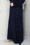 Rose Crepe Dark Navy Blue Ferace - 2