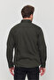 Slim Fit Men's Pocketless Jeans Shirt Khaki - 6