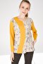 Women's Crew Neck Long Sleeve Floral Printed Combed Cotton Blouse K.bal - 3