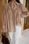 Mink Shirred Design Shirt - 102116 - 2