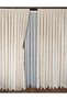 Panel Background Curtain Cream Background - Yellow Colored Ruffle Detailed Single Wing 1/3 Dense Pleated Luxury Series - 5