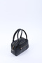 Black Shk225 Faux Leather, Two Compartments with Zipper, Hand, Arm and Shoulder Bag with Column Strap - 6