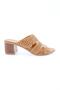 2126-1-23y Women's Laser Printed Heeled Slippers