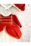 Red Velvet Plaid Baby Girl Dress, Custom Made Girl's Dress, Birthday Dress, Photo - 6