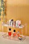 Two Tiers Large Hard Plastic Makeup Jewelry Organizer