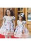 Vintage Deep Blue Ocean Baby Girl Dress - Birthday & Photoshoot Party Gown, Ages 0–12