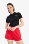 Black Women's T-Shirt D1095Ax/Bk81 - 7