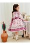 Pink Royal Vintage Baby Girl Dress, Birthday Dress, Photo Shoot Dress, Suitable for 0-12 Age - 4