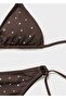 Triangle Bikini Top with Metallic Embellishments - 6