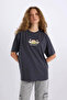 Short Sleeve Anthracite Women's T-Shirt D9152Ax/Ar191 - 4