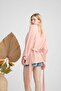 Powder Pink Women's Muslin Kimono 100% Cotton - 5