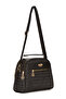 Women's Three Compartment Daily Black Hand and Shoulder Bag