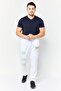 Men Relaxed Fit Graphic Print Sweatpants, White - 2