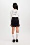 Girl's Buttoned Gabardine Black Shorts Skirt D5286A824Wn - 5