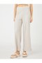 Wide Leg Trousers Relaxed Cut Elastic Waist - 3