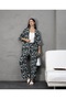 Women's Twill Fabric Kimona Double Set
