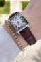Women's Wristwatch with Case Metallic Cord Brown Color 24 Months Warranty - 5