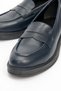 Navy Blue Genuine Leather Women Loafer Shoes Real Leather Women Moccasin Office & Casual College Shoes - 5