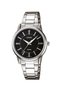 Women's Wristwatch with Black Cord and Metallic Color