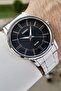 Dial Black Band Metallic Color Men's Wristwatch - 2