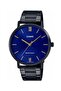 Men's Wristwatch with Navy Blue Cord Black Color
