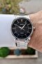 Dial Black Band Metallic Color Men's Wristwatch - 4