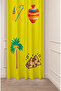 Antique Vase Egyptian Pyramid Palm Special Design Patterned Digital Printed (Single Wing) Modern Background Curtain