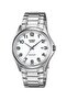 Men's Wristwatch with White Numbers on Dial and Metallic Color Band 2 Years Warranty