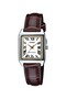 Women's Wristwatch with Case Metallic Cord Brown Color 24 Months Warranty