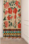 Bohemian Flower Leaf Antique Patterned Special Design Digital Printed (Single Wing) Modern Stylish Style Background Curtain
